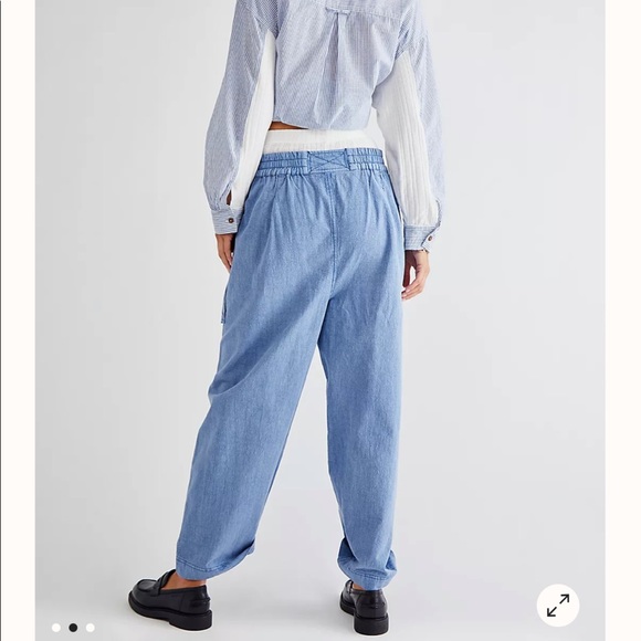 Free People Be the Change Slouch Pants NWOT - Picture 2 of 10